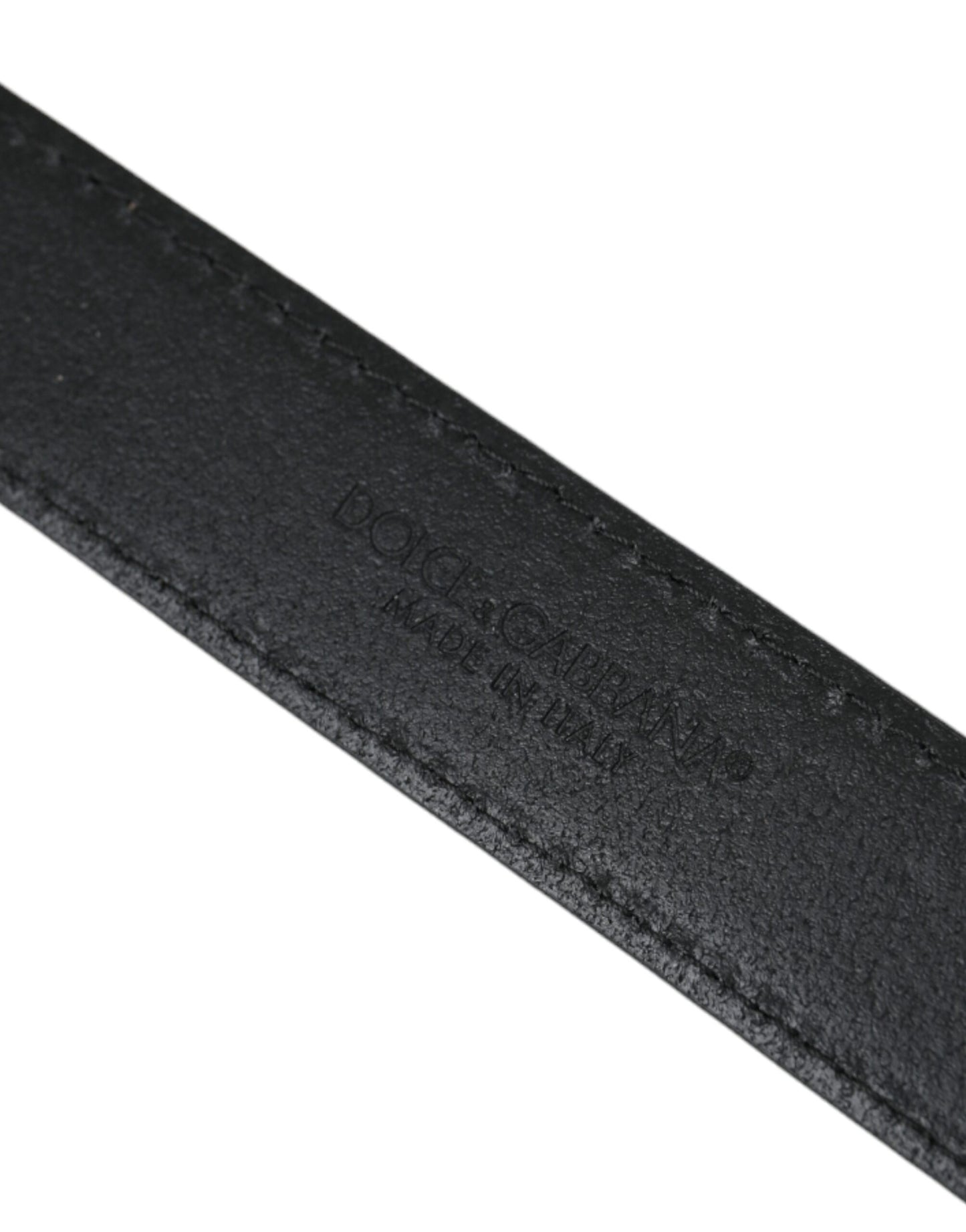 Beige Suede Leather Silver Buckle Belt Men-Dolce & Gabbana-LabelTerrace.com