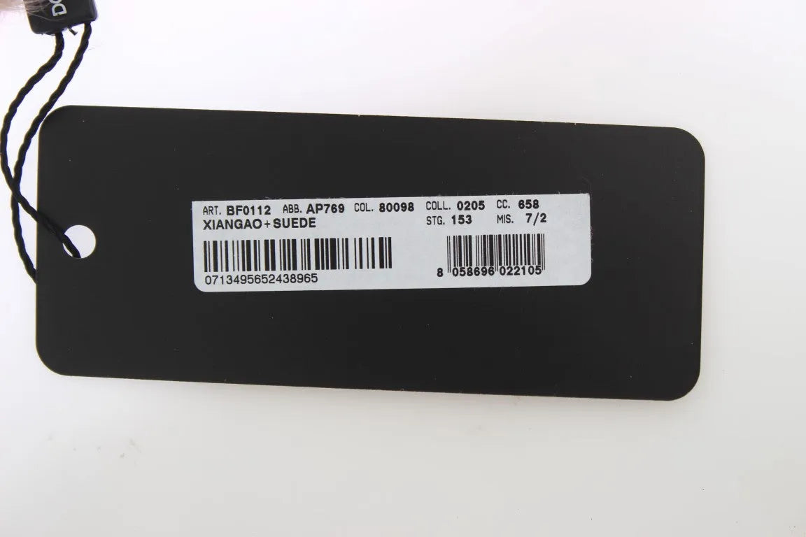 Beige Suede Xiangao Fur Elbow Gloves-Dolce & Gabbana-LabelTerrace.com