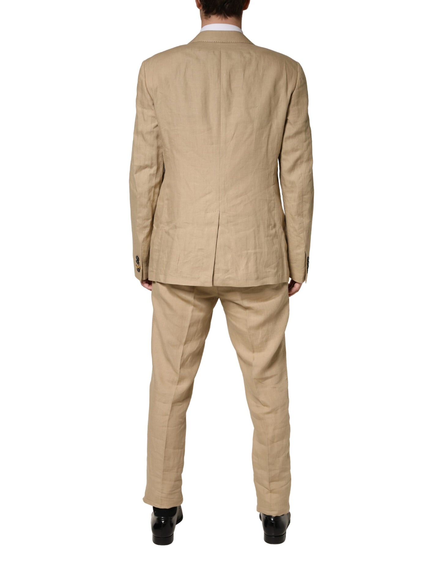 Beige TAORMINA Single Breasted Formal 2 Piece Suit