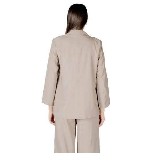 Beige Viscose Blazer