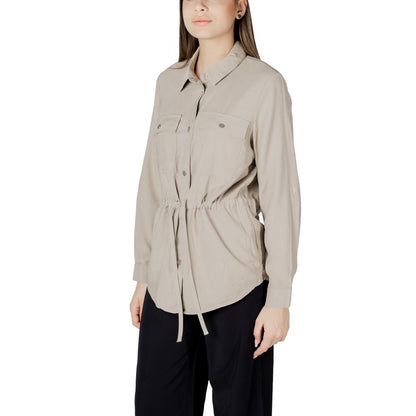 Beige Viscose Blouse