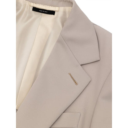 Beige Wool Blazer-Tom Ford-LabelTerrace.com