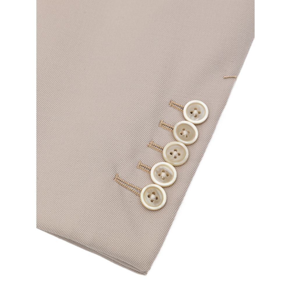 Beige Wool Blazer-Tom Ford-LabelTerrace.com