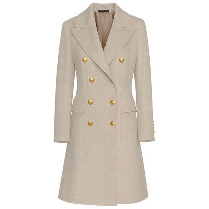 Beige Wool Jackets & Coat