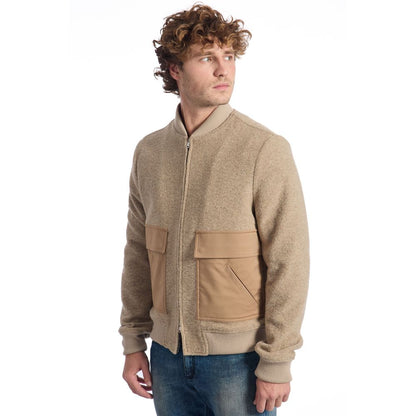 Beige Wool Men Jacket-Roberto Pepe Luxury-LabelTerrace.com