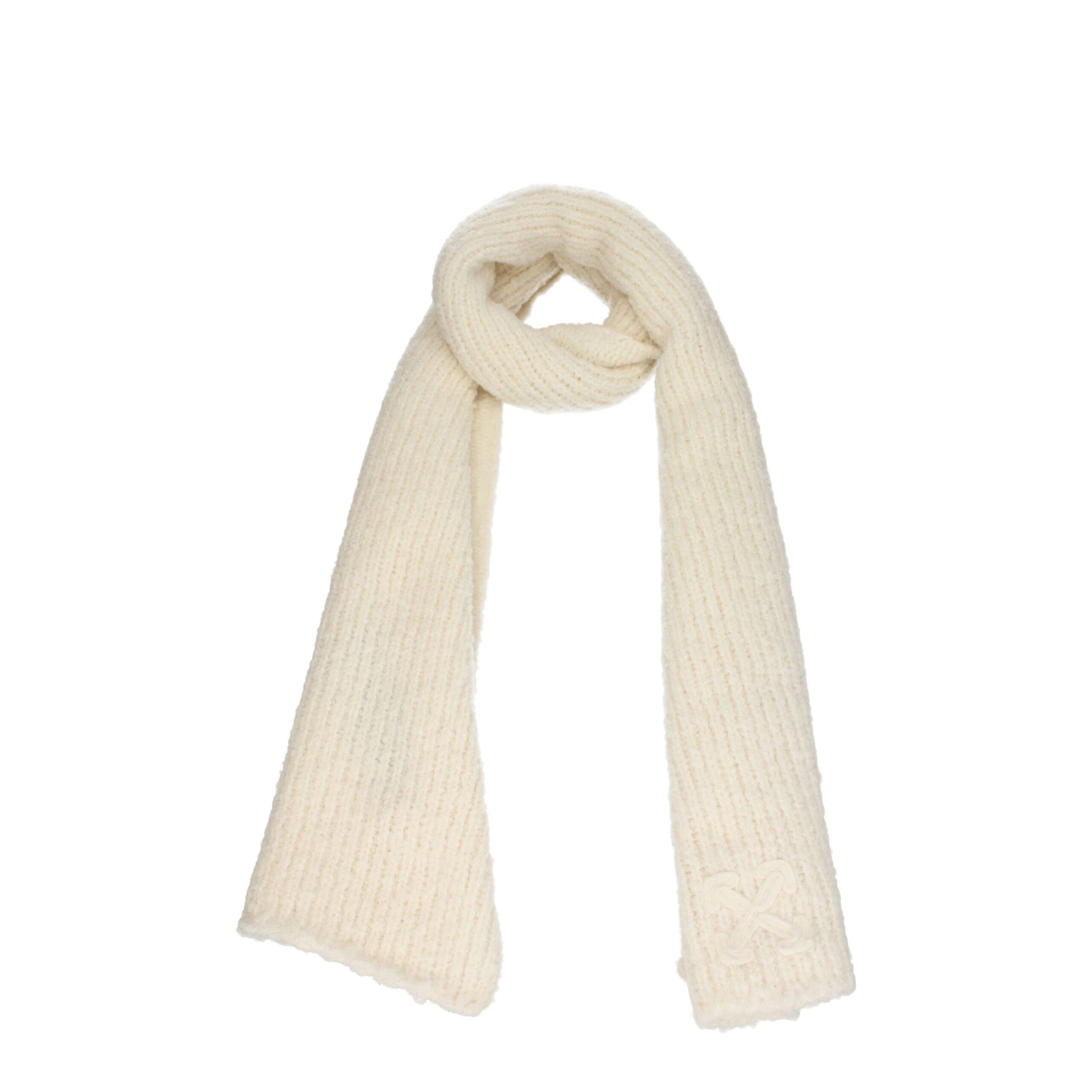 Beige Wool Scarf-Off-White-LabelTerrace.com