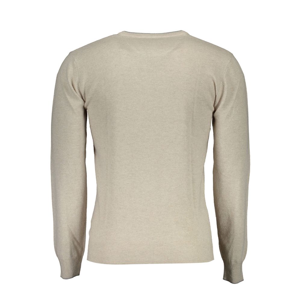 Beige Wool Sweater-U.S. POLO ASSN.-LabelTerrace.com