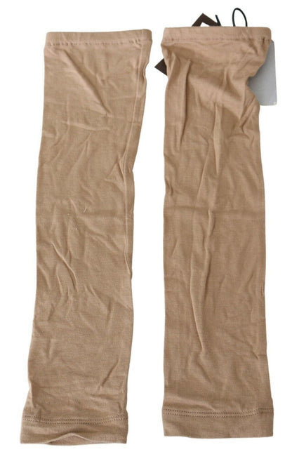 BeigeViscose Women SleevesArm Warmer