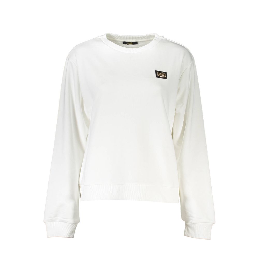 Bianco Cotton Women Sweatshirt