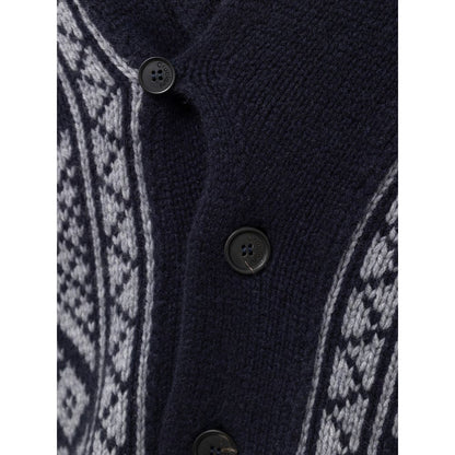 Bicolor Cashmere Cardigan-Cruciani-LabelTerrace.com