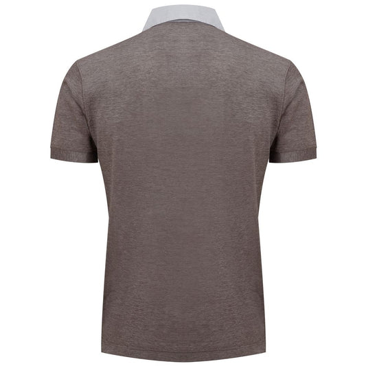 Bicolor Cotton Shortsleeve-Corneliani-LabelTerrace.com