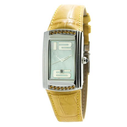 Bicolor Leather Dress Watch