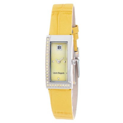 Bicolor Leather Dress Watch