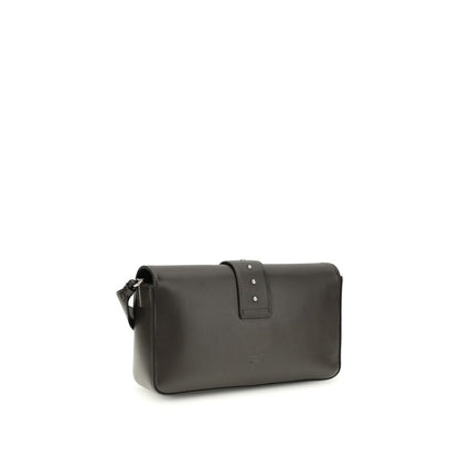 Bicolor Leather Shoulder Bag