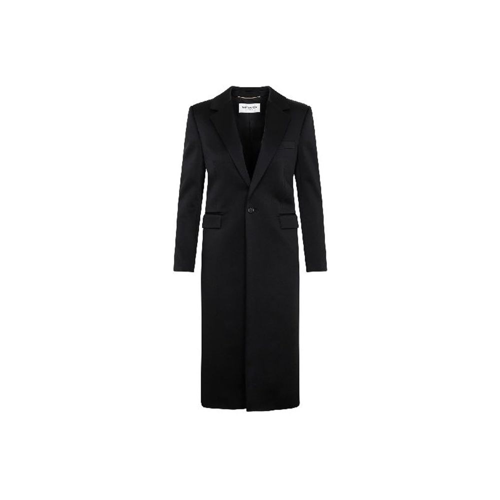 Black Acetate Coat