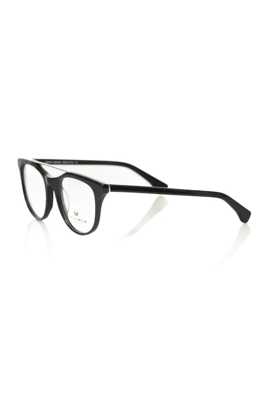 Black Acetate Unisex Eyeglass Frame