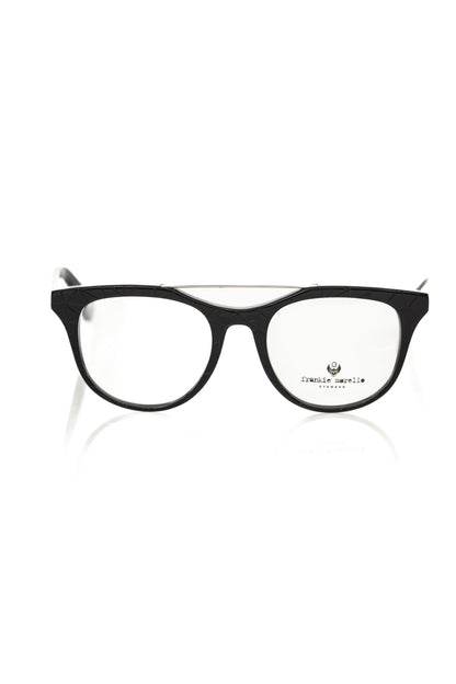 Black Acetate Unisex Eyeglass Frame