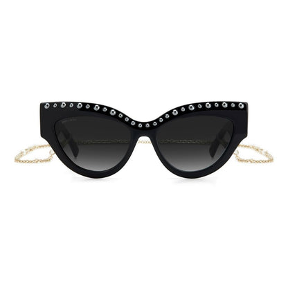 Black Acetate Sunglasses-Jimmy Choo-LabelTerrace.com