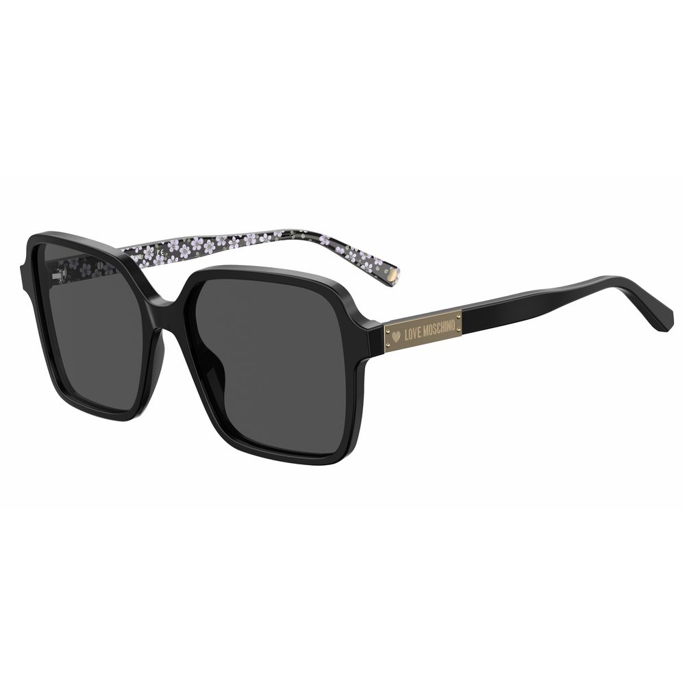 Black Acetate Sunglasses-Love Moschino-LabelTerrace.com