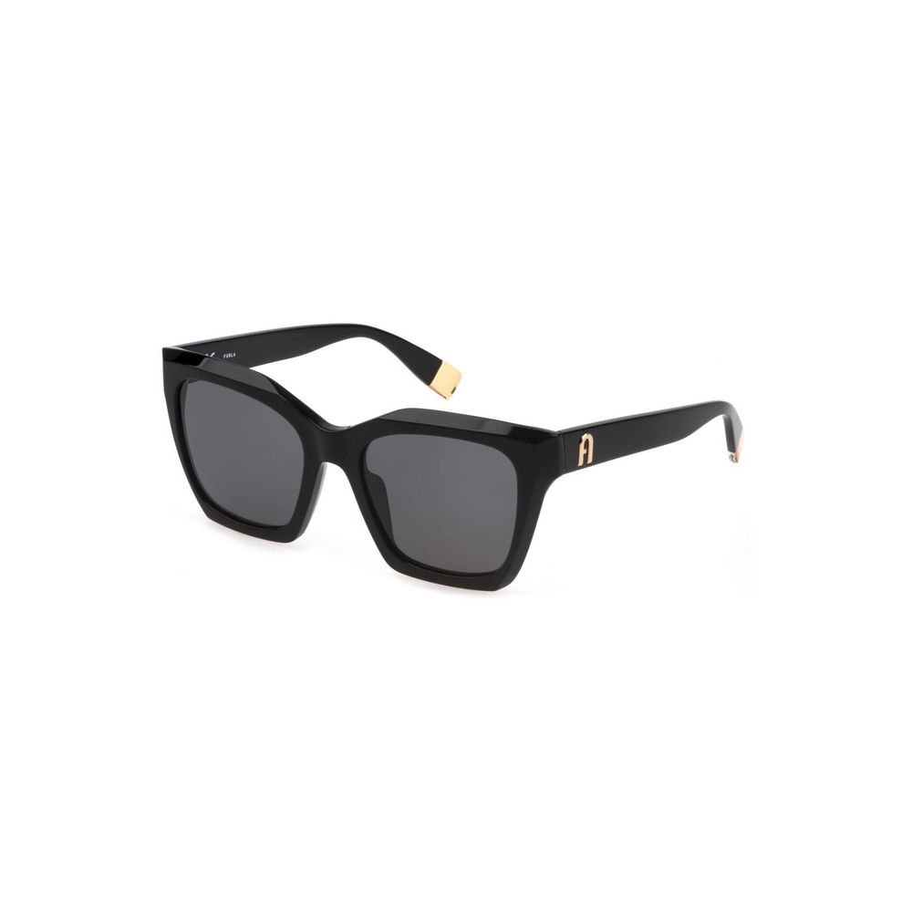 Black Acetate Women Sunglass
