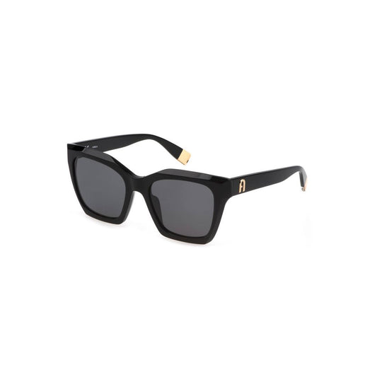 Black Acetate Women Sunglass