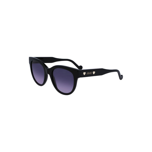 Black Acetate Women Sunglasses-Liu Jo-LabelTerrace.com