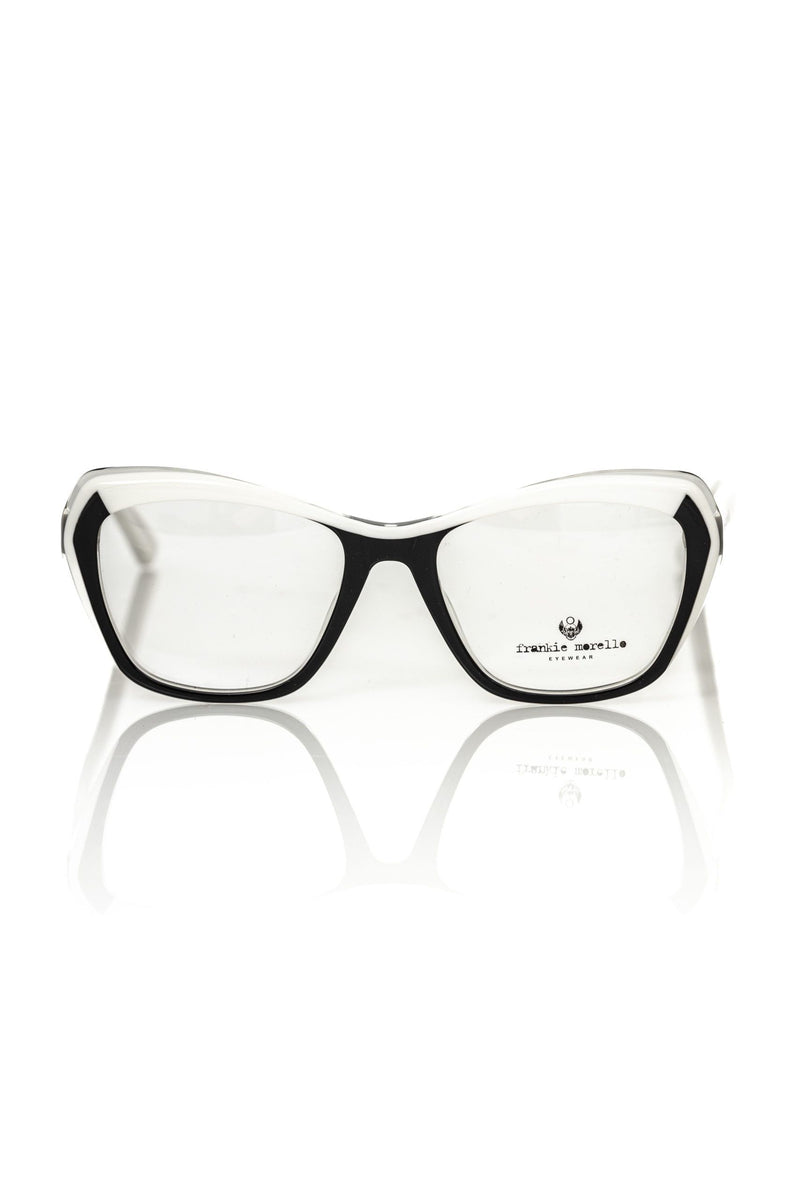 Black Acetate Women's Eyeglass Frame-Frankie Morello-LabelTerrace.com