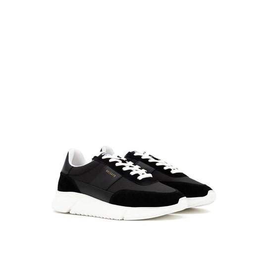 Black And White Fabric And Leather Athletic Sneakers-Axel Arigato-LabelTerrace.com