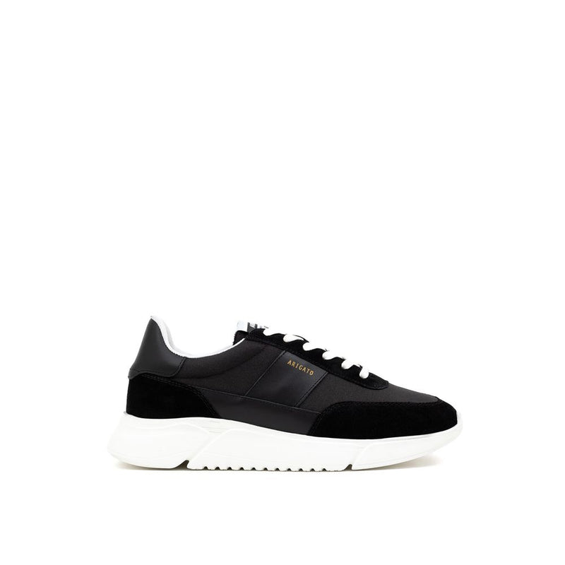 Black And White Fabric And Leather Athletic Sneakers-Axel Arigato-LabelTerrace.com