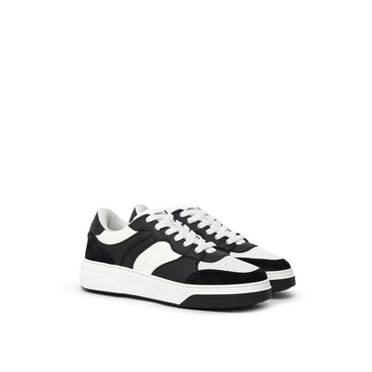 Black And White Leather Sneaker