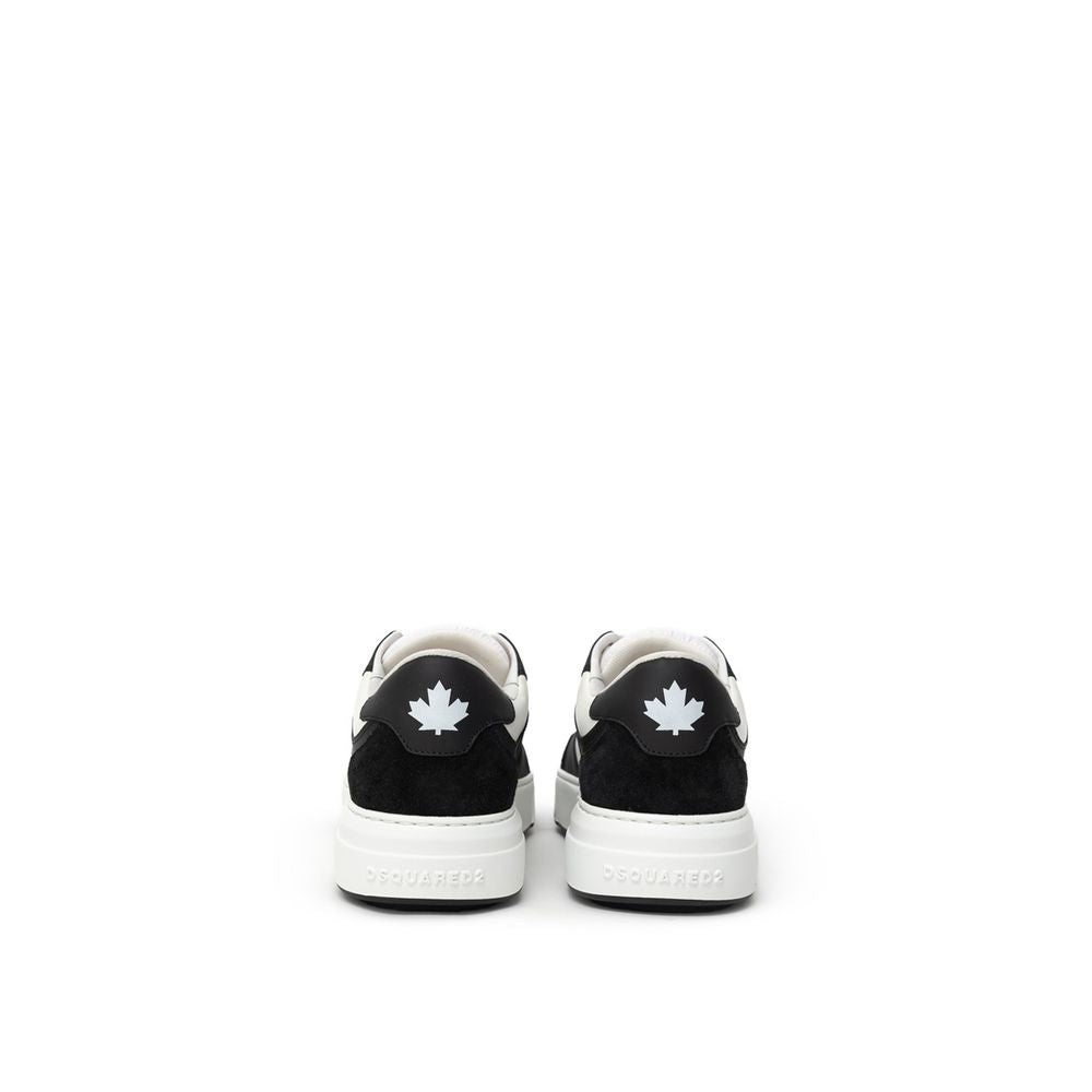 Black And White Leather Sneaker