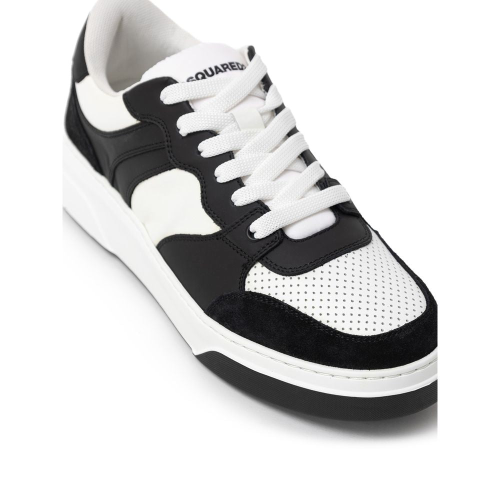 Black And White Leather Sneaker