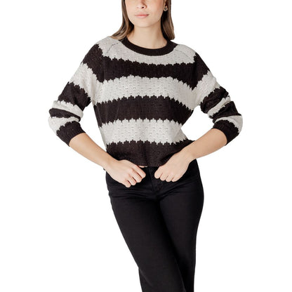 Black And White Marabou Sweater