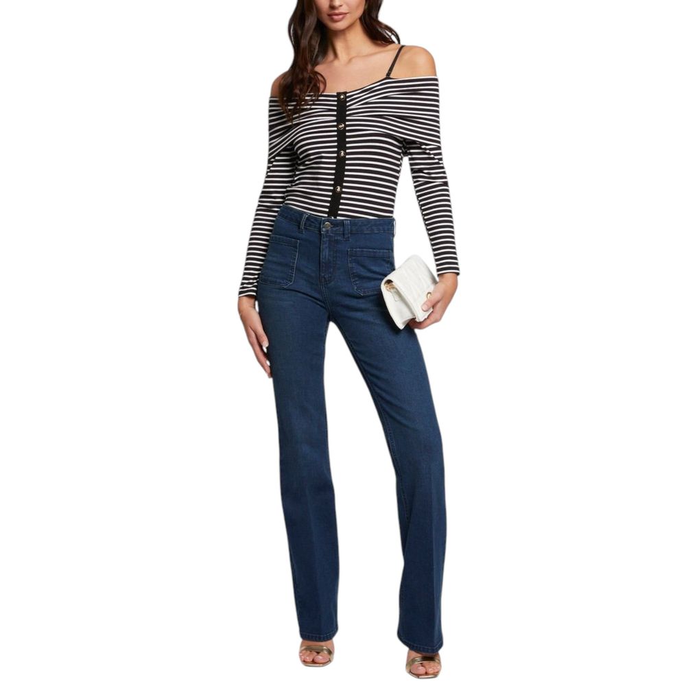 Black And White Viscose Long Sleeve