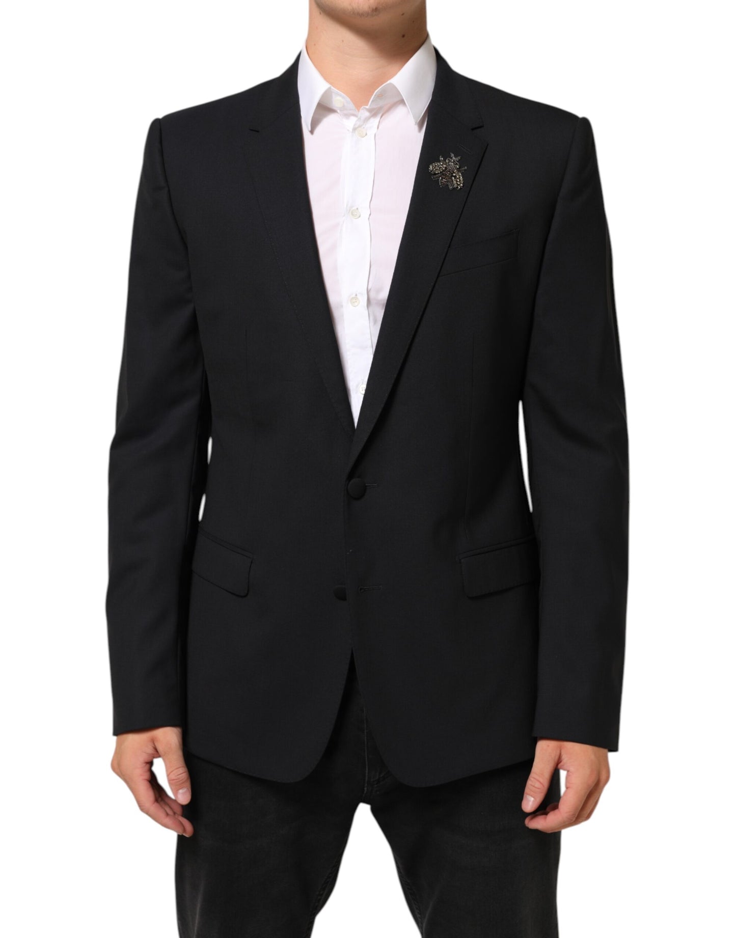 Black Bee MARTINI 2 Button Men Suit Blazer-Dolce & Gabbana-LabelTerrace.com