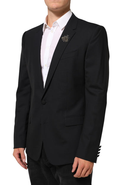 Black Bee MARTINI 2 Button Men Suit Blazer-Dolce & Gabbana-LabelTerrace.com
