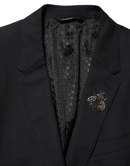 Black Bee MARTINI 2 Button Men Suit Blazer-Dolce & Gabbana-LabelTerrace.com