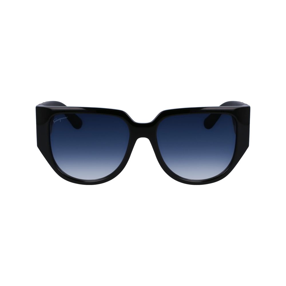 Black Bio Injected Sunglasses-Ferragamo-LabelTerrace.com