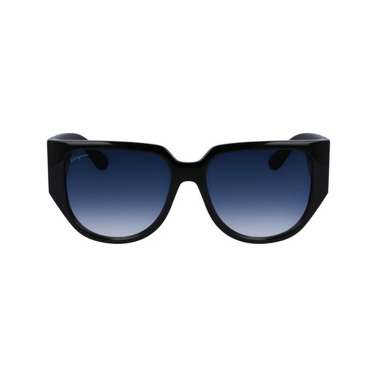 Black Bio Injected Sunglasses-Ferragamo-LabelTerrace.com