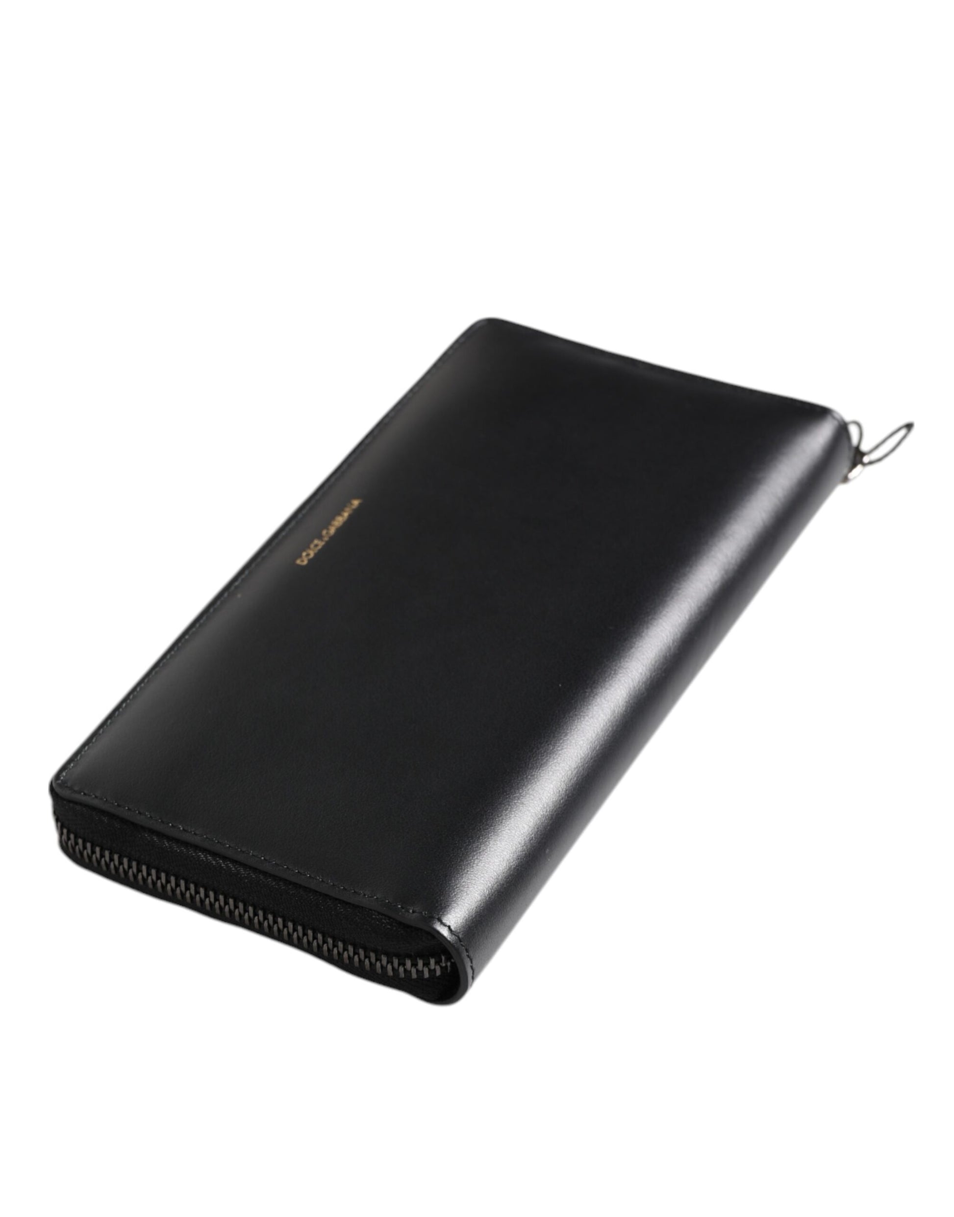 Black Blue Exotic Leather Embossed Continental Wallet-Dolce & Gabbana-LabelTerrace.com