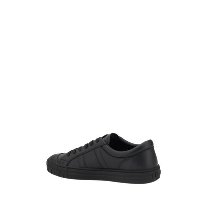 Black Calf Leather Bos Taurus Athletic Sneakers