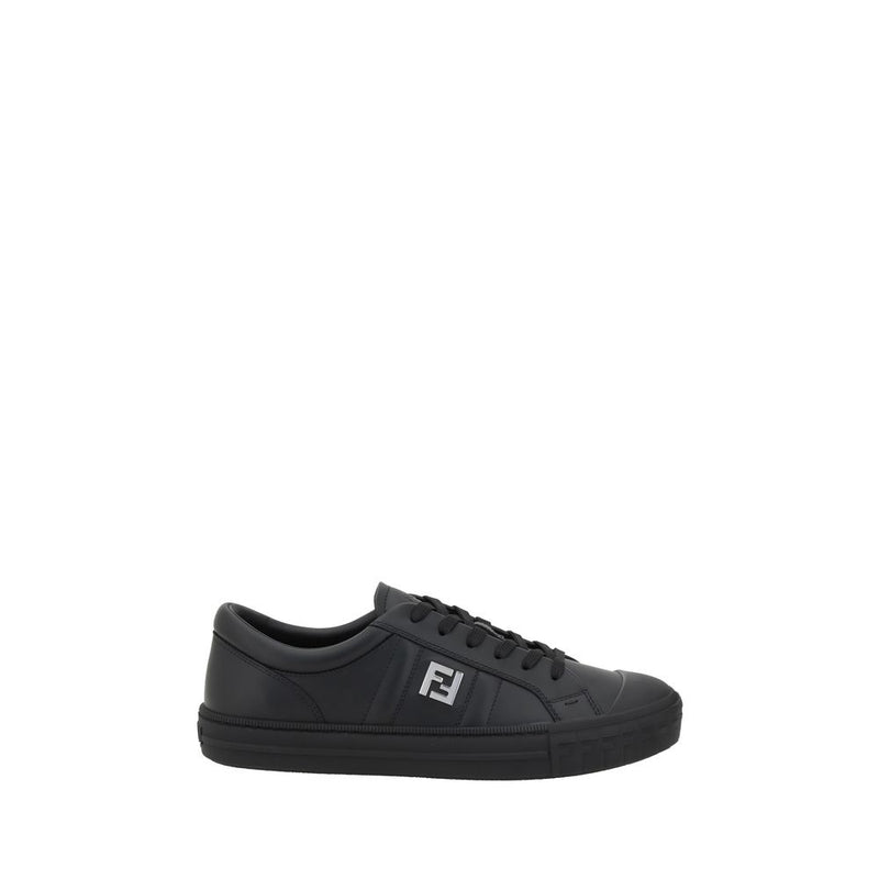 Black Calf Leather Bos Taurus Athletic Sneakers