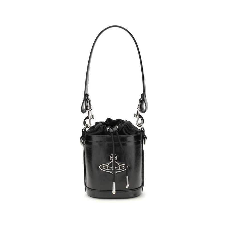 Black Calf Leather Bos Taurus Backet Bag