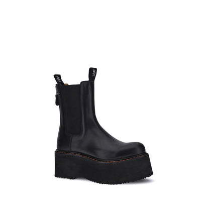 Black Calf Leather Bos Taurus Chelsea Boots