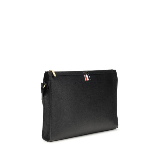 Black Calf Leather Bos Taurus Clutch Bag