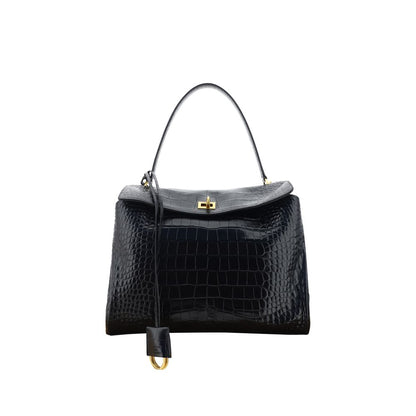 Black Calf Leather Bos Taurus Handbag