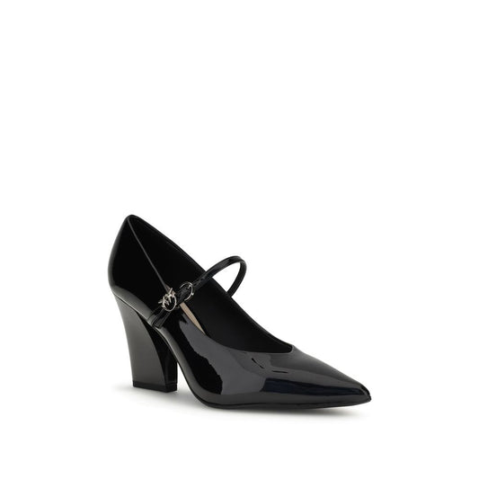 Black Calf Leather Bos Taurus High Heel Pumps