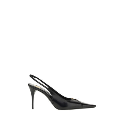 Black Calf Leather Bos Taurus High Heel Pumps