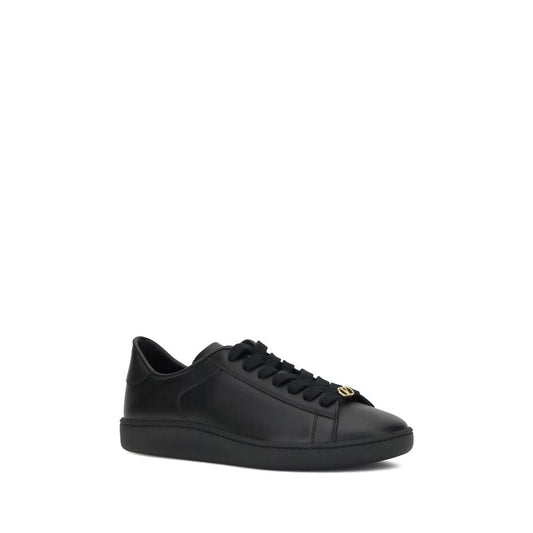 Black Calf Leather Bos Taurus Low Top Sneakers