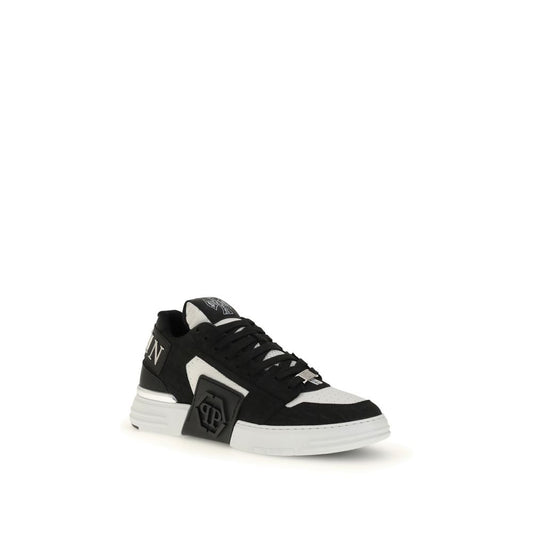 Black Calf Leather Bos Taurus Low Top Sneakers